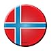 Norway Novelty Metal Circular Sign C-379