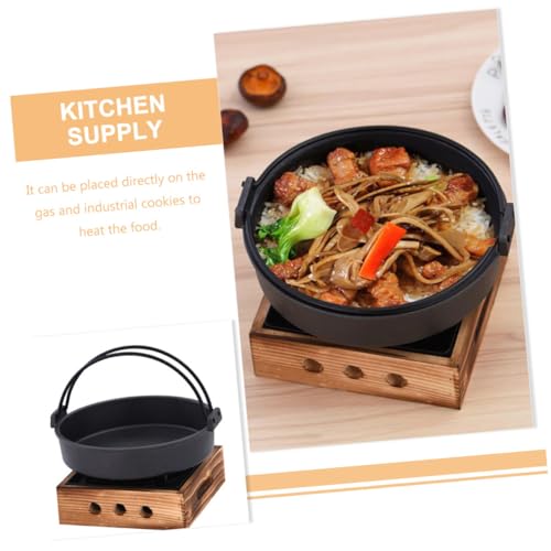 Casserole fonte sukiyaki et marmite résistante chaleur pour plaques