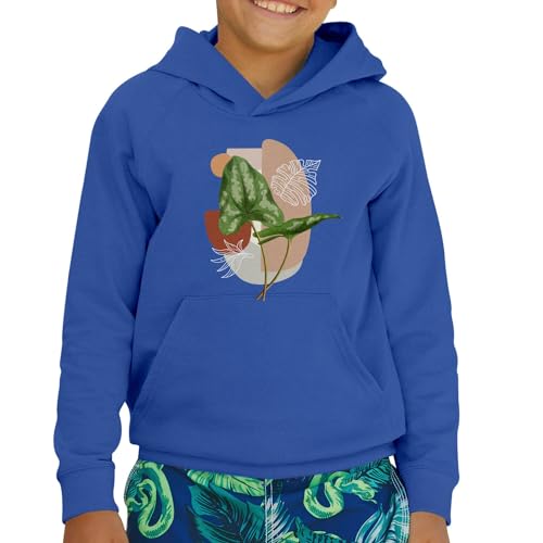Sweat à capuche enfant philodendron pull motif plante tropicale - 2