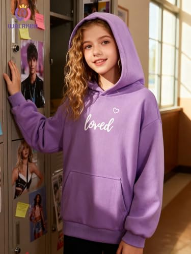 Image of WELAKEN Sweatshirts for Girls Toddler & Kids II Little Girl's Pullover Tops Sweaters & Hoodies