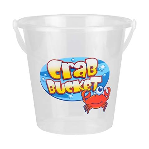 Yello BU1205 Clear, Beach Bucket for Crabs and Small Wildlife Cover