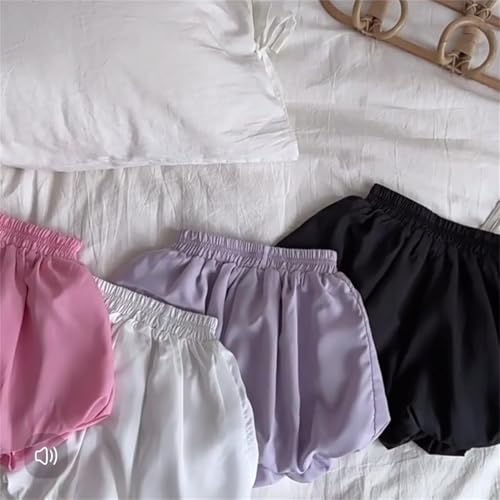Girls Bubble Shorts High Waisted Puffy Skorts Y2K Mini Skirts Ruffle Hem Bloomers Elastic Waist Cute Shorts Athletic Bottoms4