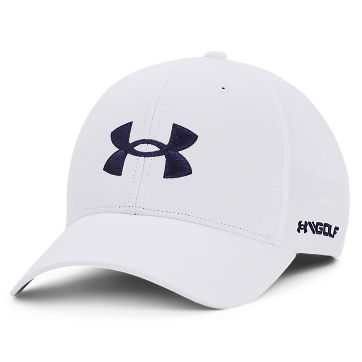 Under Armour Casquette décontractée pour Homme, Blanc/​Bleu Marine, Taille Unique 1361547