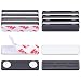 Wisdompro 10 Set Magnetic Name tag, Badge, or Pass Holder with Adhesive Tape - For Jacket, Lapel, or Shirt- Black