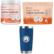 NativePath Native Hydrate Peach Mango Jar and Stick Packs Bundle with Tumbler