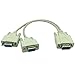 DONG 1 Male VGA to 2 Female VGA Splitter Cable 2 Way VGA SVGA Monitor Dual Video Graphic LCD TFT Y Splitter Cable Lead
