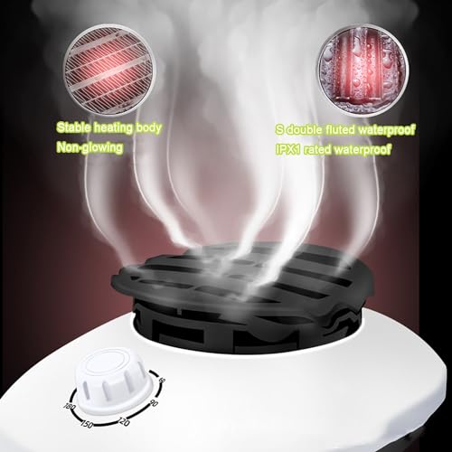 Droger Gastheeraccessoires, Kleding Drogen Thuis Mute Kleren Luchtdrogend 900W Gastheer Energiebesparende Mini Warmer Met Timing (Color : A) - Image 7