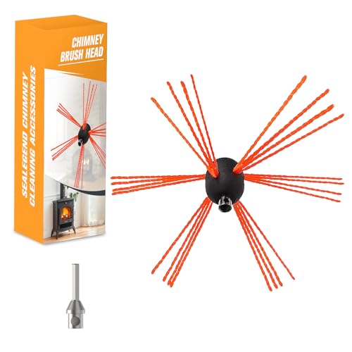 Sealegend 1 Piece Chimney Sweep Brush Replacement, Chimney Cleaning Kit