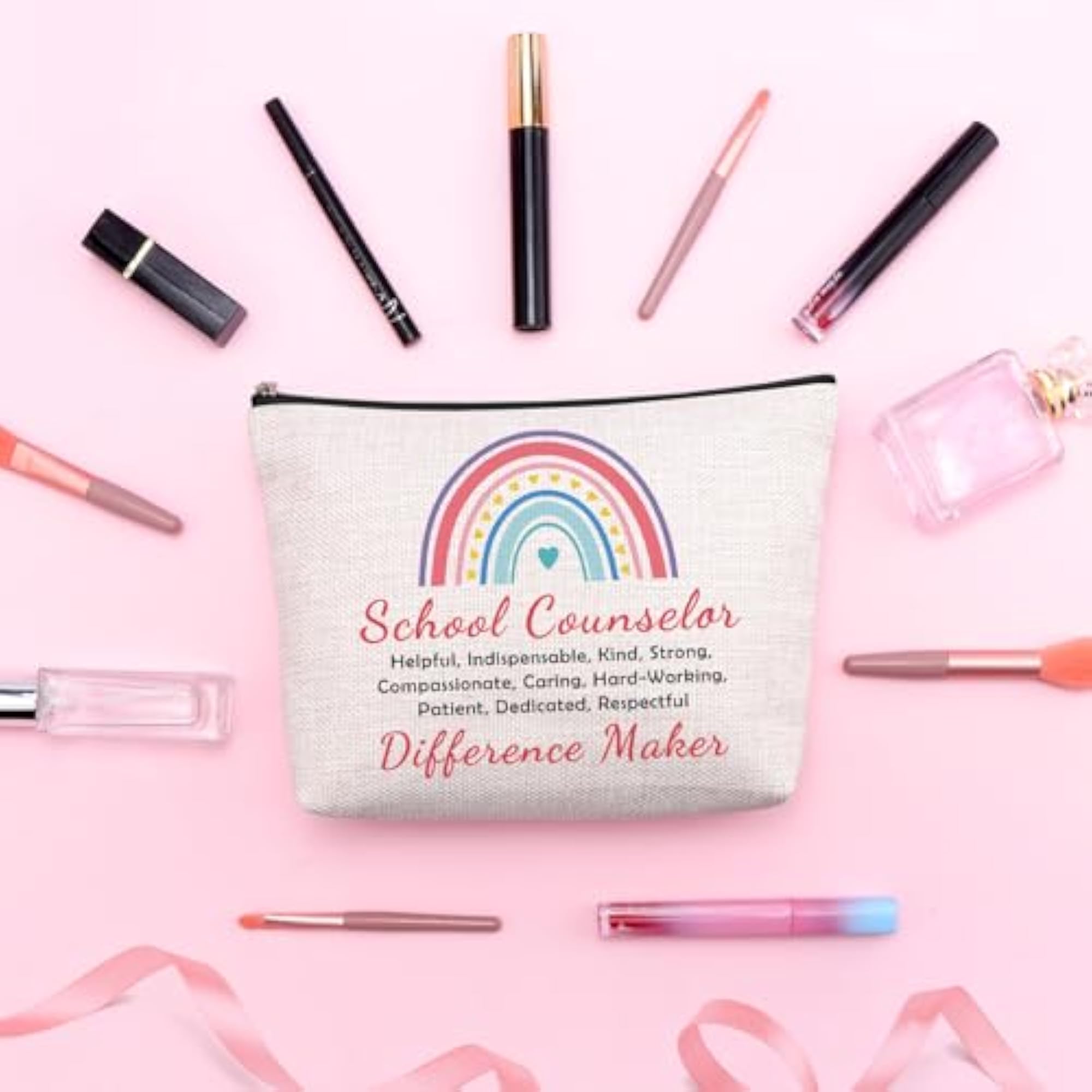 School Counselor Makeup Bag, Appreciation Gift