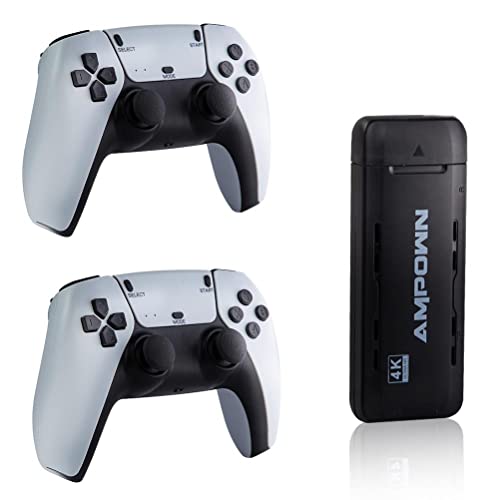 Controller wireless: controller wireless 2.4G: questa console di gioco retrò wireless con giochi integrati viene fornita con due controller wireless 2.4G, senza ritardi. Supporta 1 o 2 persone per giocare il gioco, e la distanza effettiva è di 30 m. Sbarazzarsi della limitazione del cavo e giocare liberamente, ricordarsi di installare la batteria nel controller in anticipo.
