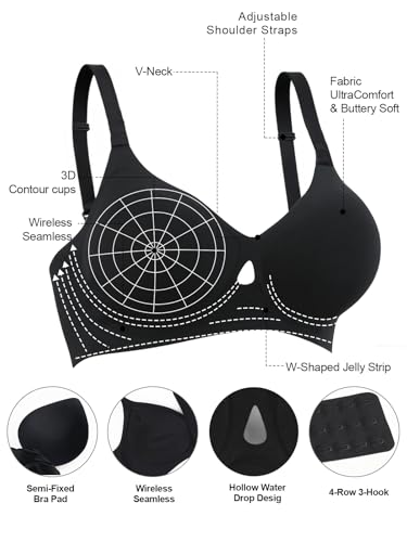 Image of Bras for Women Wireless Seamless Full Coverage Supportive Bralette
