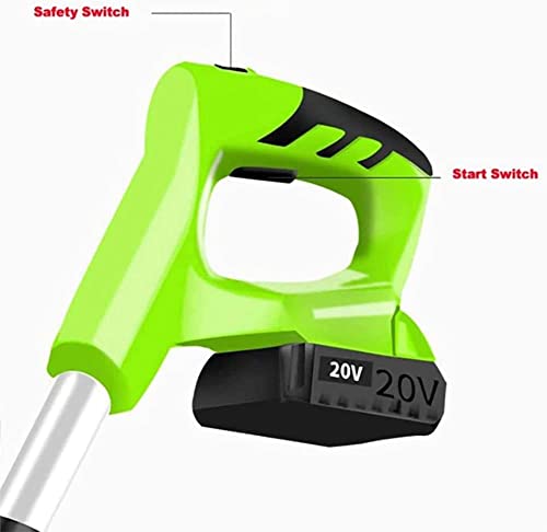 CukUJH Cordless Rototiller 20V Handheld Electric Rototiller with Portable Cultivator for Gardens Adjustable Handle for Allotments, Lawns, Gardens