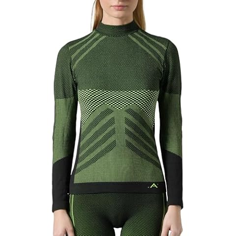 Risalti Tee Shirt Thermique Femme Manches Longue Pull à Col Roulé Energy Cover