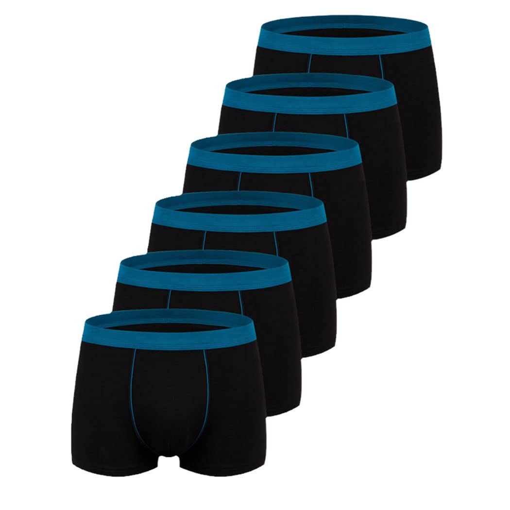keusyoi 6 Pz/lotto Intimo Di Grandi Dimensioni Boxer Degli Uomini Solido Cotone Mutandine Uomo Senza Cuciture Traspirante Mens Boxer