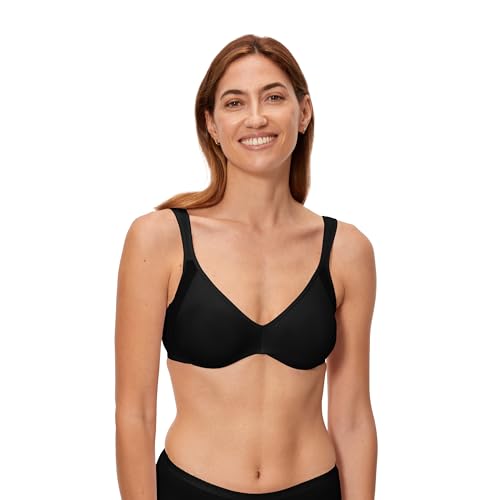 Playtex Expert In Silhouette Minimiser Bra X1, Bra, Mujer, Negro (Black), 90D