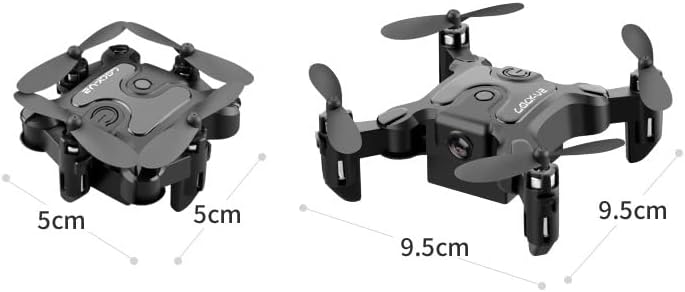 Mini Folding Drone with HD Camera, Portable Remote Control Quadcopter for Beginners, Kids & Adults
