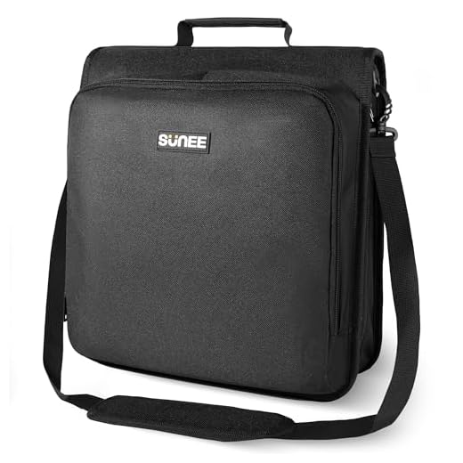 SUNEE Zippered Binder Bag in Black Features a Shoulder Strap, Laptop Pocket, and 3-Inch 3-Ring Design with Multiple Zippered Storage Pockets. Ideal Organizer for Middle School Students