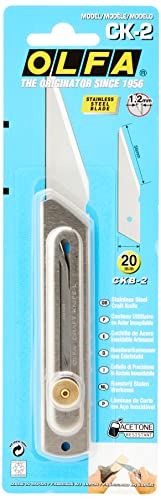 OLFA CK-2 - Cúter para artesanos con cuchilla de Acero inoxidable, Silver, Darkgray - Image 3