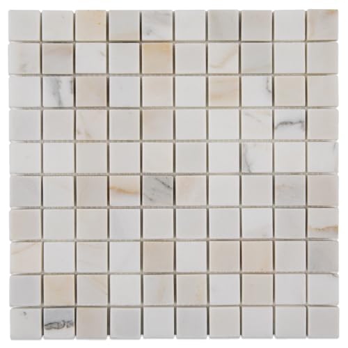 Azulejos de mármol dorado Calacatta para crear un oasis en la pared de su cocina 6