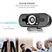 immagine 4zilnk 1080P USB Webcam con Microfono, Videocamera USB HD da 2 MP per Videochiamate, Conferenze, Apprendimento Online, Skype, Compatibile con PC Laptop Desktop MacBook/Windows Android iOS, Grandangolo