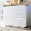 White(2 Doors and 3 Drawers With Led)