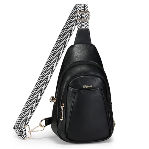 Crossbody Bags for Women Anti Theft Vegan Leather Sling Bag RFID Blocking Chest Bag for Travel