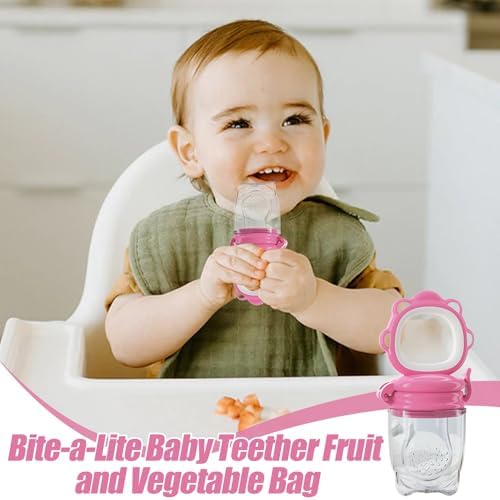 Silikon Bebek Besleyici - Yeniden Kullanılabilir Silikon Besleme Oyuncağı | Diş Kaşıyıcı Besleyici,Erkek Kız Çocuklar Doğum Sonrası Anne Uyurken Yemek Yerken Duş Alırken Seyahat Ederken İçin - Görsel 2