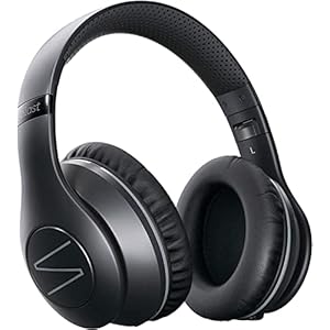 Symphonized Blast Opvouwbare Koptelefoon Over het Oor met Microfoon & Kabel voor Bedraad Gebruik, Bluetooth Draadloze Koptelefoon, Verstelbare Stereo-Koptelefoon voor Computer, Laptop & Mobiele Telefoon (Zwart)