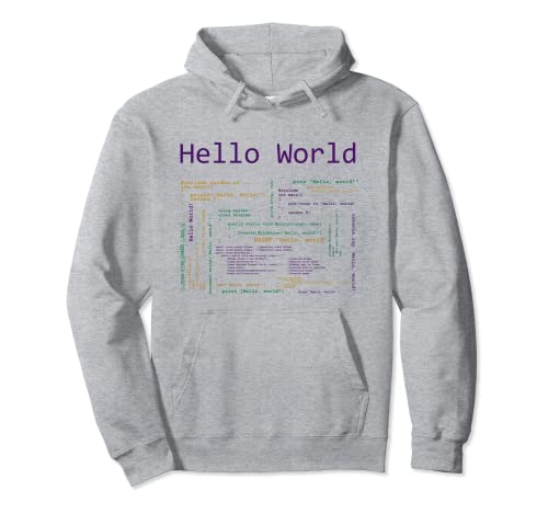 Hello World Computer Programming Languages Computer Science Sudadera con Capucha