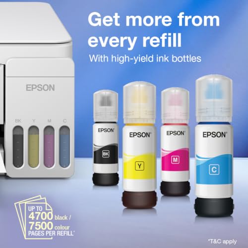 Image of Epson EcoTank L3315 All-in-One InkTank A4 Colour Printer, Scanner, Copier for Home & Office, 5760x1440dpi Resolution, Low Printing Cost at just 9 Paise per Black Print and 33 Paise per Colour Print