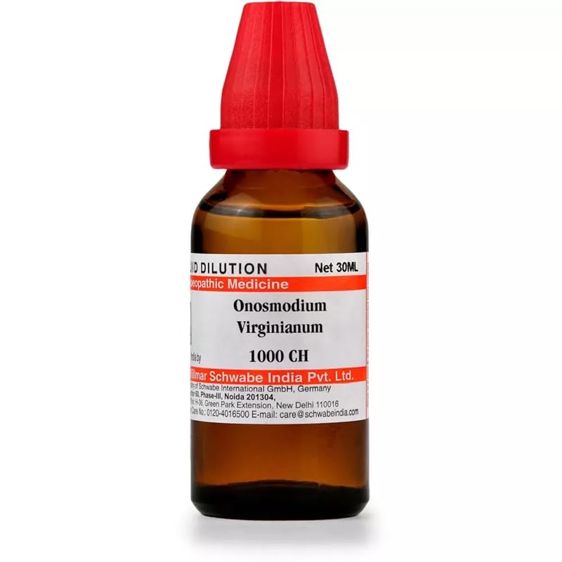 Willmar Schwabe India Homeopathic Onosmodium Virginianum 1M (1000 CH) (30ml) - by Pharmazenix