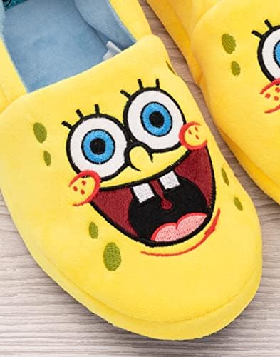 SpongeBob SquarePants Kids Slippers Character Yellow House Sliders 2.5 US | Image 3