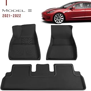 Farasla Upgraded All-Weather Floor Mats for New 2021 2022 Tesla Model 3