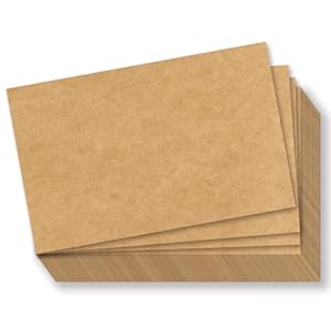 5.5 x 8.5 Craft Blank Kraft Cardstock, 50 Pcs Thick Paper – 80lb Flat Cards Stock Printer Paper for DIY Invitations, Notes, Greetings, Table Cards – Writing, Stamping, Drawing, Painting