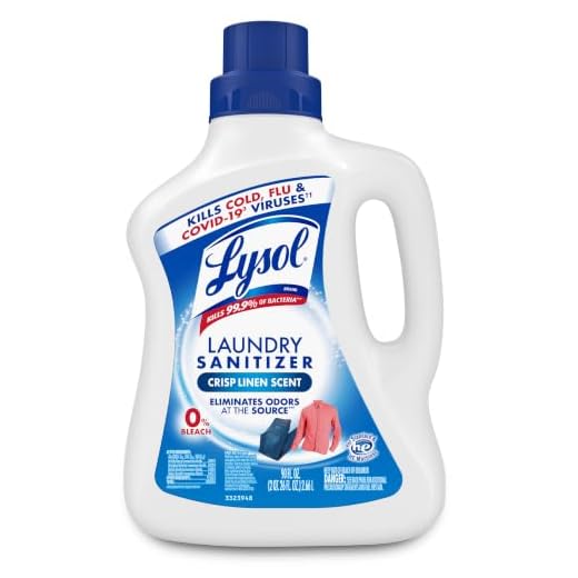 Lysol Laundry Sanitizer Additive, Bacteria-Causing Laundry Odor Eliminator, 0% Bleach Laundry Sanitizer, color, , Multi 90 Fl Oz Crisp Linen