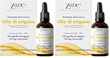 Zane Hellas 100% Olio di origano Non diluito.Puro Olio Essenziale Greco Puro di Origano.86% Carvacrolo Min.164mg Carvacrolo per porzione. 30ml (Confezione da 2)