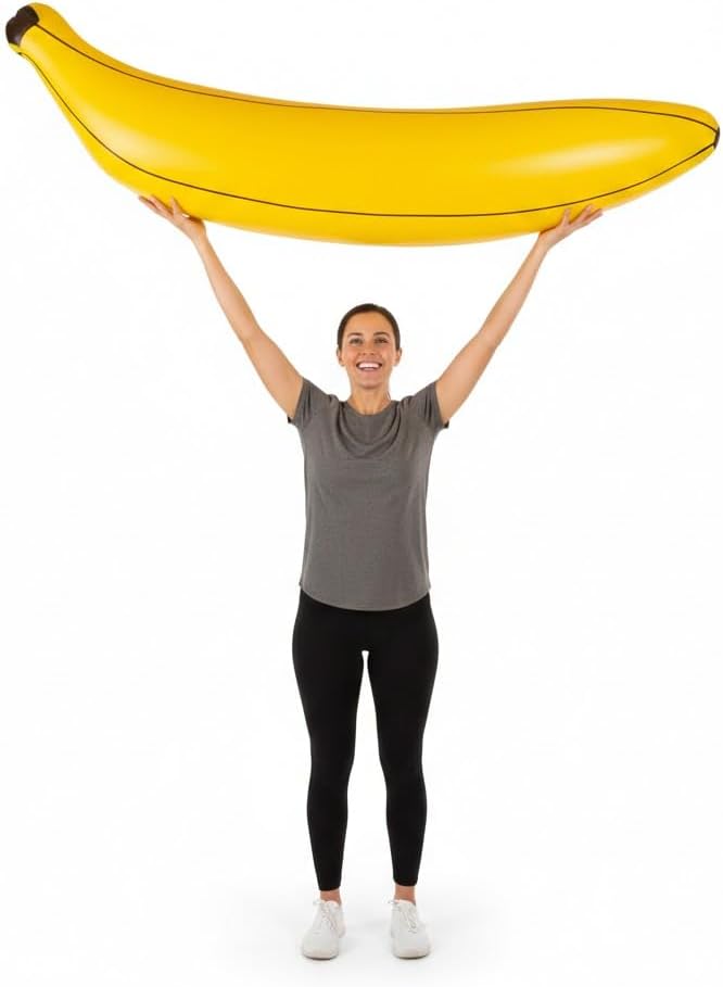 TC Toys - Giant Inflatable Banana 162cm - Jumbo Blow Up Fruit Pool Toy ...