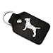 Monkimau Schlüsselanhänger Bullterrier Hund aus Leder