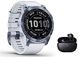 ## Bundle inkl. Bluetooth Headset ## Hören Sie Ihre Lieblingsmusik, ganz ohne Smartphone. Die Fenix 7 Solar Saphir speichert bis zu 2000 Lieblingssong oder Playlists. Mit Smartphone Benachrichtigungen bleiben Sie immer up to date.