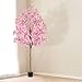6Ft Tall Cherry Blossom Artificial Tree, Fake Tree Faux Silk Plant with Plastic Nursery Pot,Artificial Plants for Home Office Indoor Decor(Pink)