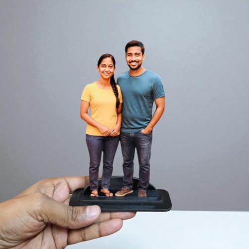 Image of Personalized Wooden Cutout Photo Stand- Customized Picture Display - Unique Gift for Special Occasions (Couple)