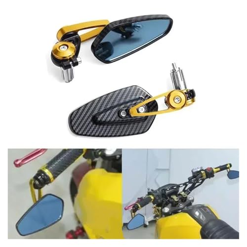 Rétroviseur moto universel style carbone et finitions de précision