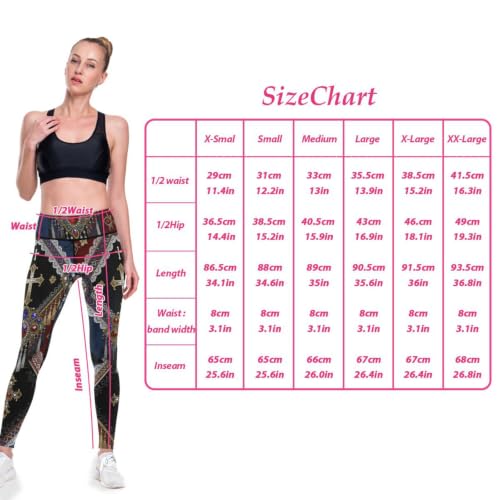 Pantalones de yoga de pierna recta góticos rojos para mujer mallas de compresión XS-XXL 7
