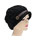 Ibeauty(TM) Black Women Lady Beanie Crochet Hat,fashion Women's Winter Warm Knit Wool Beanie Hat, Crochet Cap