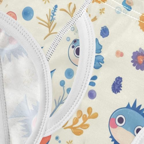 Puffer Hawaiian Fish and Seaweed Toddler Boy Comfort Kids Underwear Cute Children Undies 5