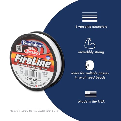 Fil tressé microfusionné FireLine Beadalon cristal pour perles - 3