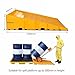 Spill Pallet Ramp Plastic Pallet Ramp for Industrial with Drain & Forklift for Garage, Kitchen, Basement & Industrial Storage Spill Containment Tray(80x30x120cm)