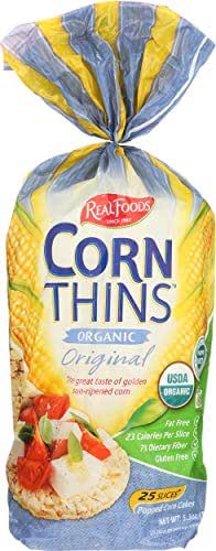 Real Foods, Corn Thins Original Organic, 5.3 Ounce