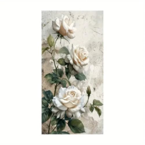 Impression sur toile florale scandinave 80x160cm pour salon