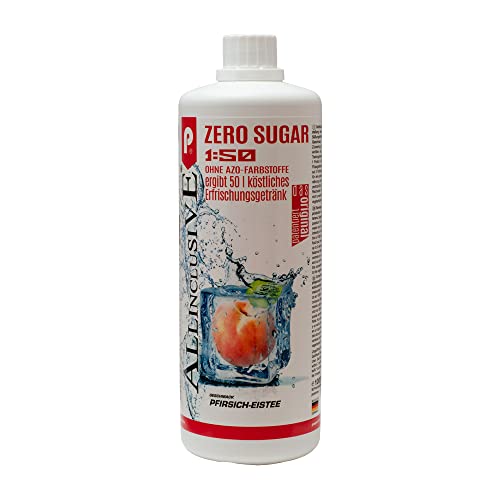 Prosport - Allinclusive ZERO SUGAR - Pfirsich-Eistee - Premium Getränkekonzentrat 1:50 - Vitaldrink - 1 Liter - 50 Portionen - Vitamin B1, B6, B12 Cover